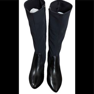 Ecco womens stilettos stretchy pointed knee high boots